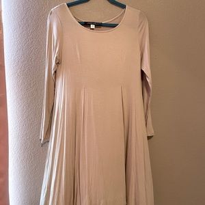 From Francesca’s Medium Blue Rain Beige Dress